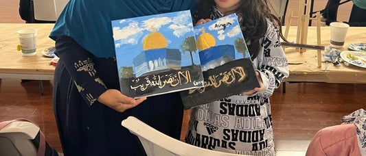 Girsl Scout Quds Art Class