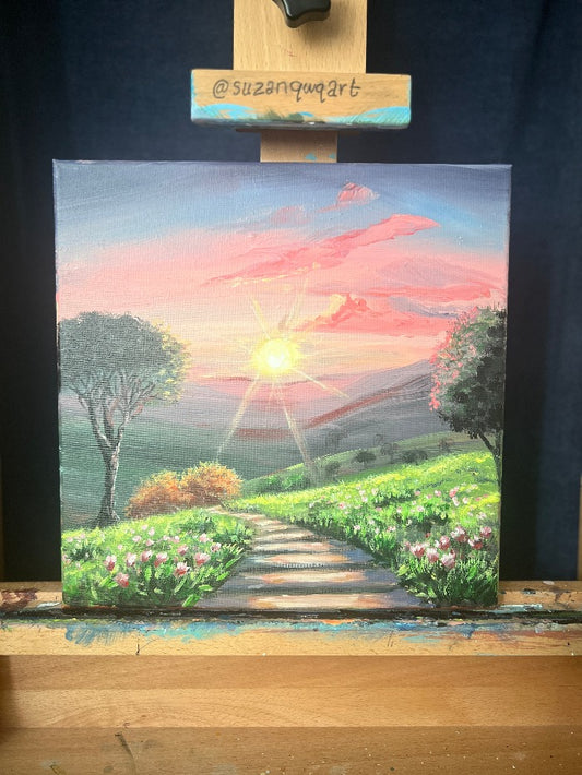 Sunset Acrylic painting