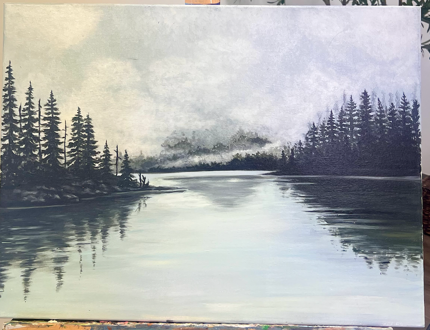 Misty Lake — A Ladies’ Painting Afternoon