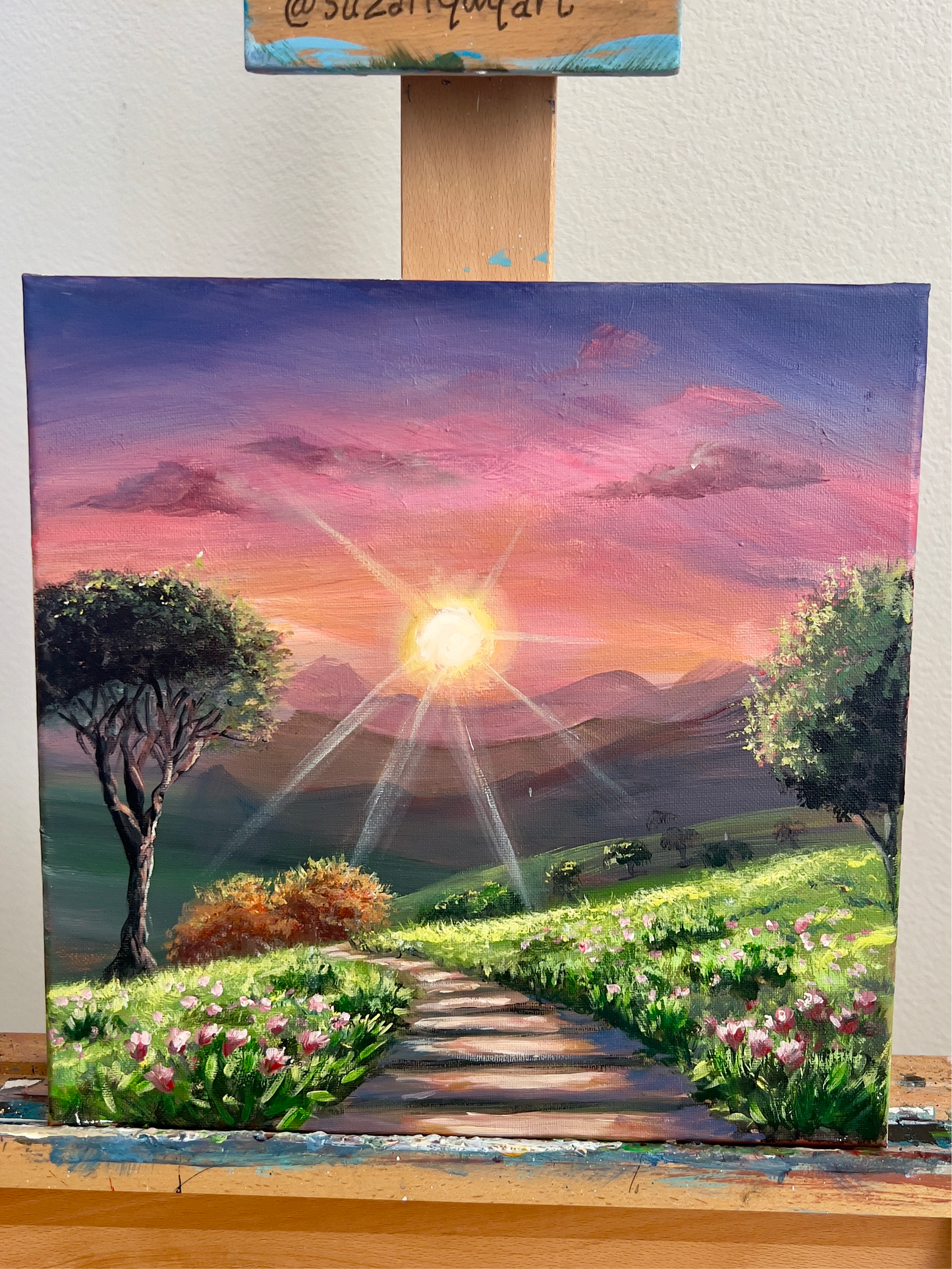 Sunset Acrylic painting