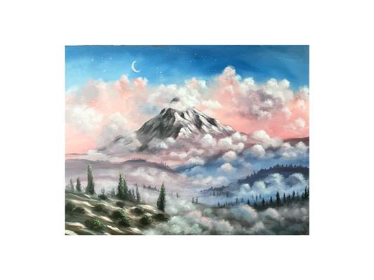 Above The Clouds - Original acrylic painting