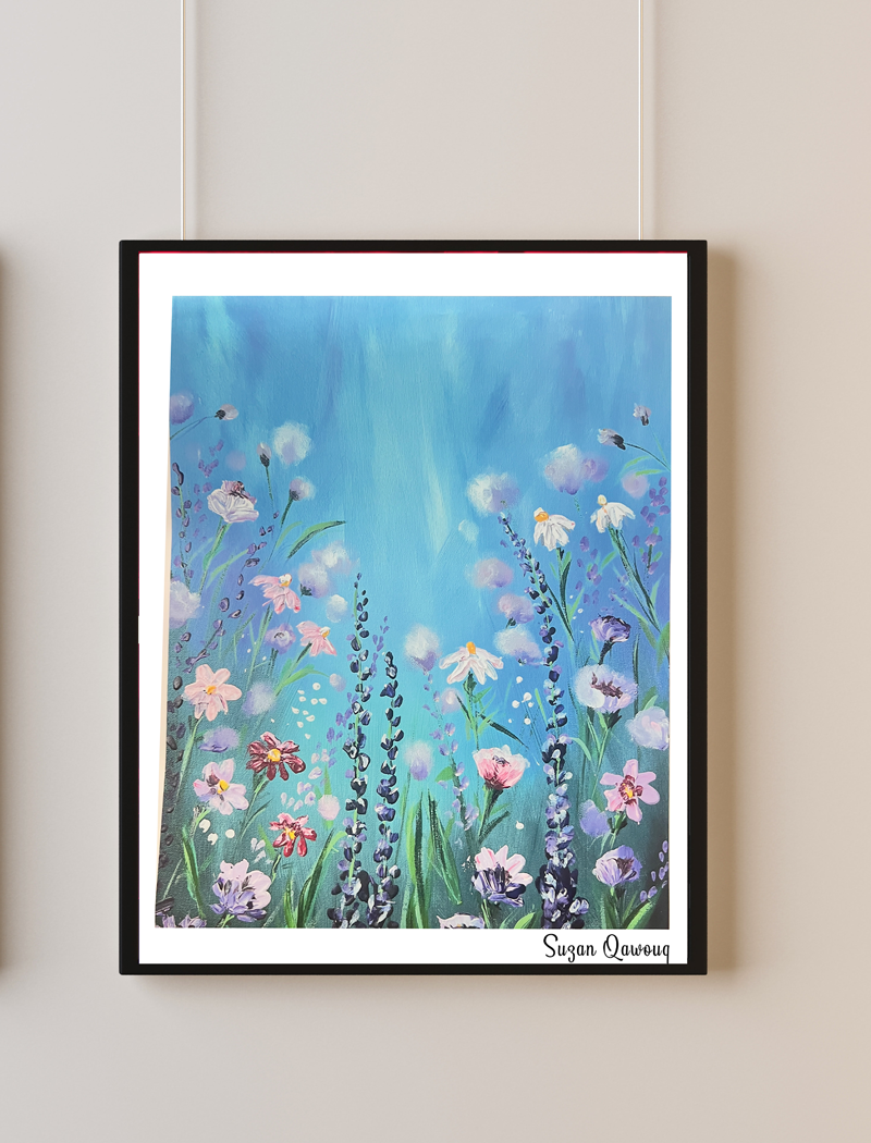 Azure Blossom limited poster print