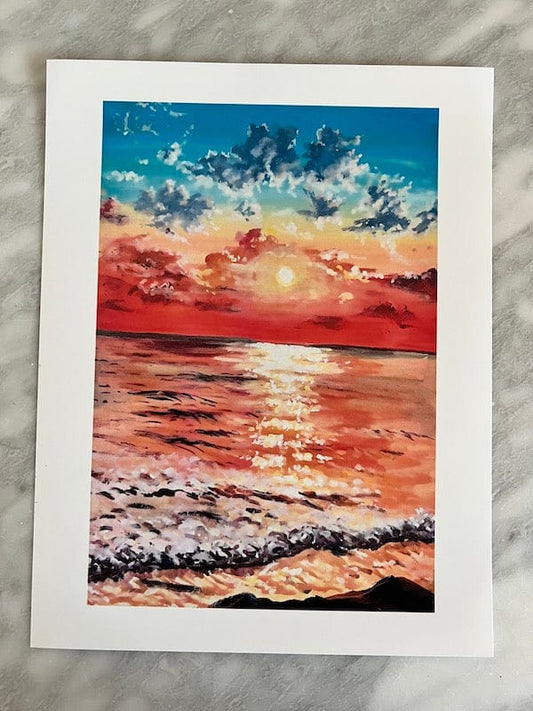 ocean beach art print