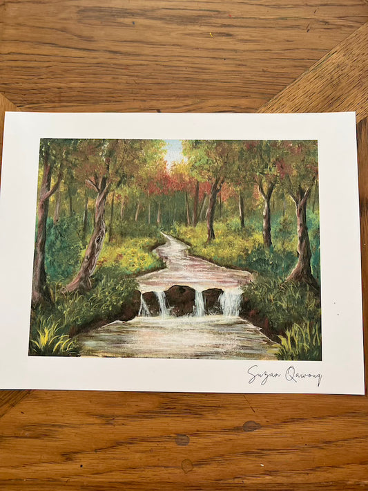 Waterfall art print