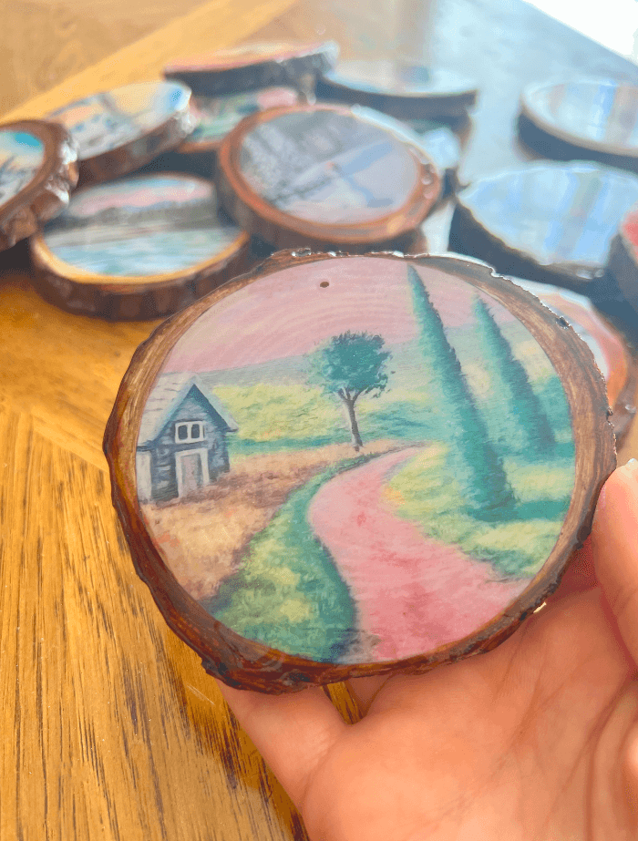 Limited- Resin coated wood slices