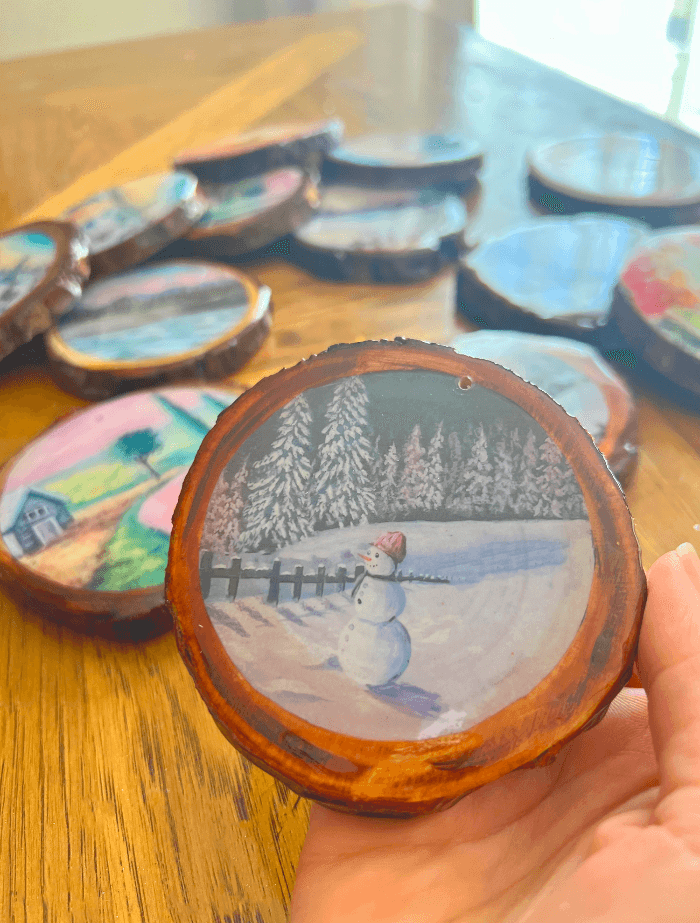 Limited- Resin coated wood slices